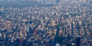 An aerial view of Mexico City. Credit: Edmund Garman, CC-2.0-Generic, via Wikimedia Commons